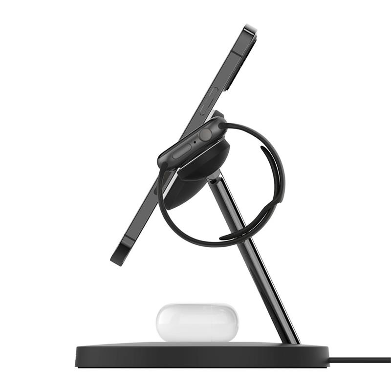 Belkin Boost Charge Pro 3-in-1 Wireless Charger with Magsafe 15W - Black