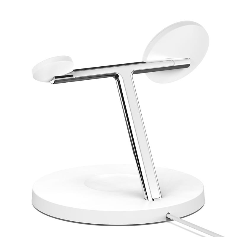 Belkin Boost Charge Pro 3-in-1 Wireless Charger with Magsafe 15W - White