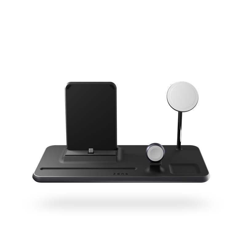 ZENS 4-in-1 iPad + MagSafe wireless charger