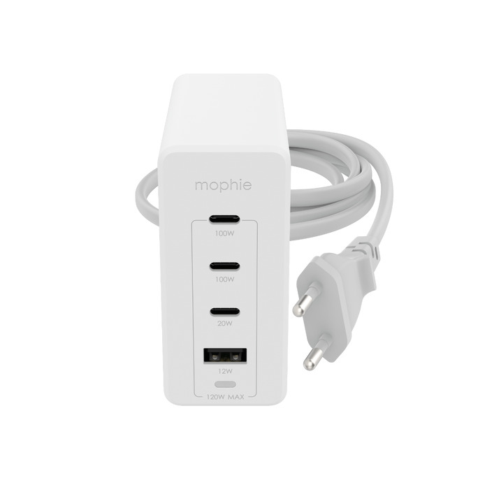 Mophie - Sieťový adaptér 120W GaN USB-C PD - biela
