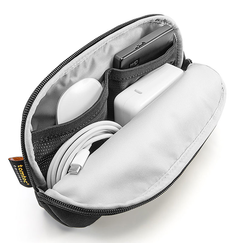 Tomtoc pouzdro Recycled Sleeve with Pouch pro Macbook Pro 14" M1/M2/M3-Black