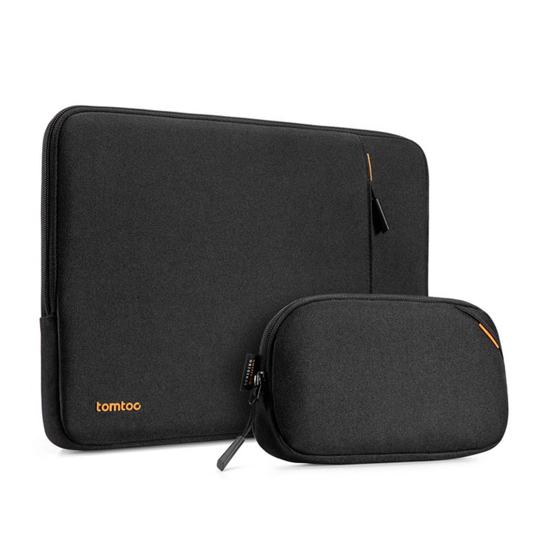 Tomtoc pouzdro Recycled Sleeve with Pouch pro Macbook Pro 14" M1/M2/M3-Black