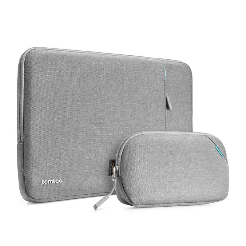 Tomtoc pouzdro Recycled Sleeve with Pouch pro Macbook Pro 14" M1/M2/M3-Gray