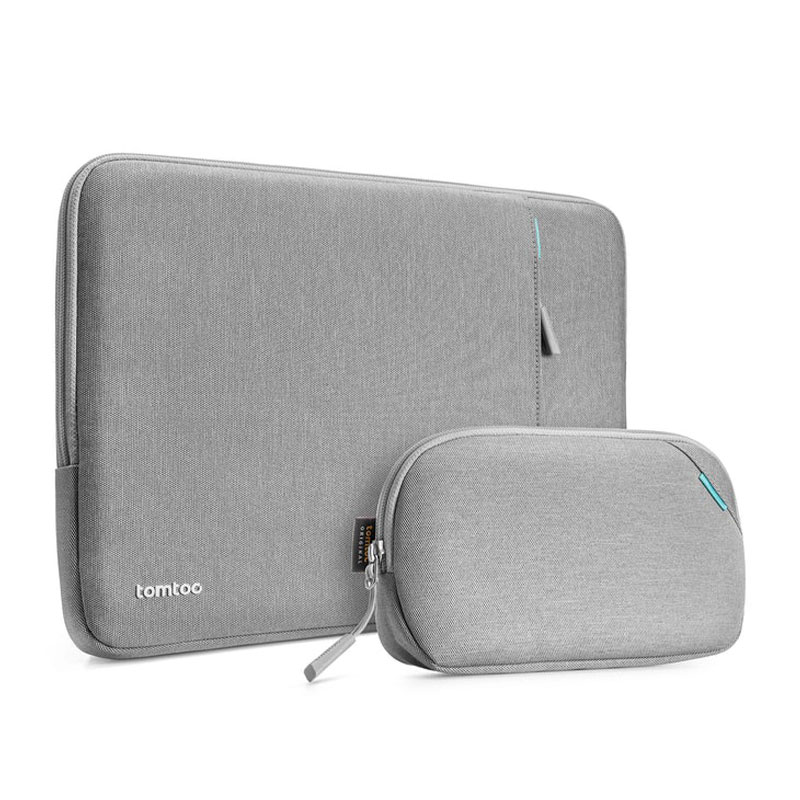 Tomtoc pouzdro Recycled Sleeve with Pouch pro Macbook Pro 14" M1/M2/M3-Gray