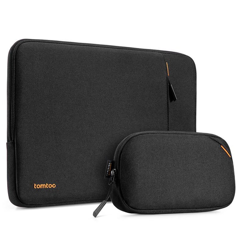 Tomtoc puzdro Recycled Sleeve with Pouch pre Macbook Pro 16" M1/M2/M3/M4 - Black