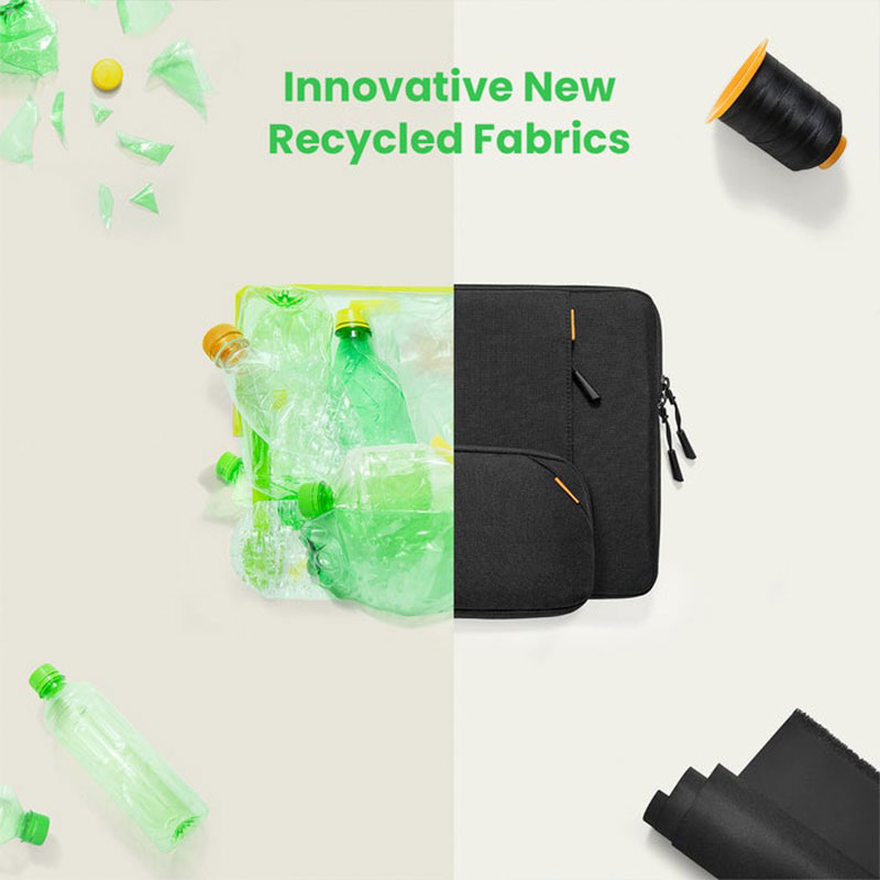 Tomtoc puzdro Recycled Sleeve with Pouch pre Macbook Pro 16" M1/M2/M3/M4 - Black