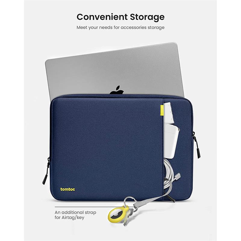 TomToc puzdro 360 Protective Sleeve pre Macbook Pro 14" M1/M2/M3/M4 - Dark Blue