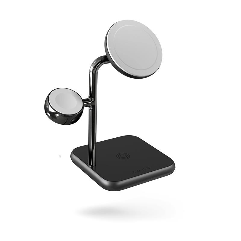 ZENS 4-in-1 MagSafe + Watch Wireless Charging Station - Black