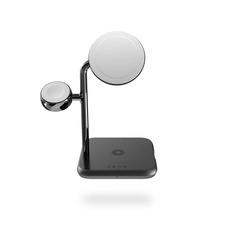 ZENS 4-in-1 MagSafe + Watch Wireless Charging Station - Black
