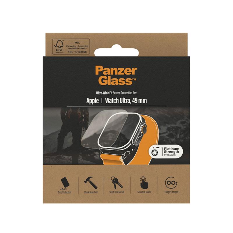 PanzerGlass ochranné sko pre Apple Watch Ultra 49mm - Clear