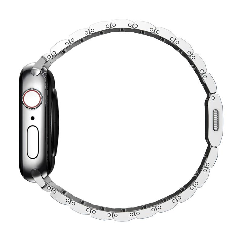 Nomad remienok pre Apple Watch 44-49 mm - Steel Band/Silver Hardware