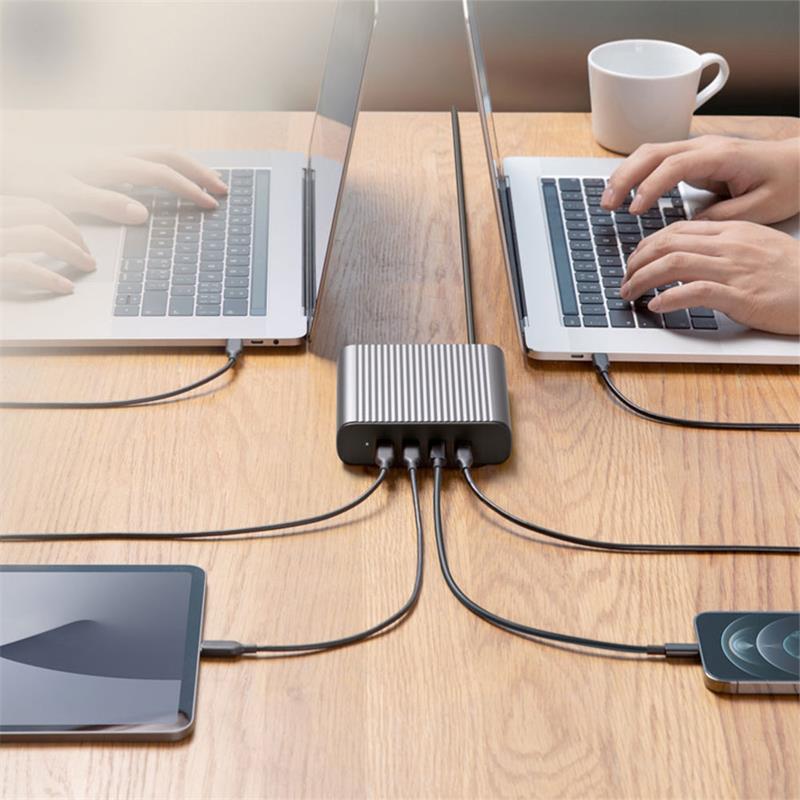 Hyper HyperJuice 245W GaN Desktop Charger - Space Gray