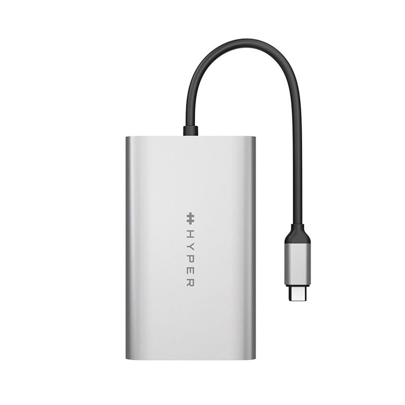 Hyper HyperDrive Dual 4K HDMI Adapter pre M1/M2 MacBook - Silver