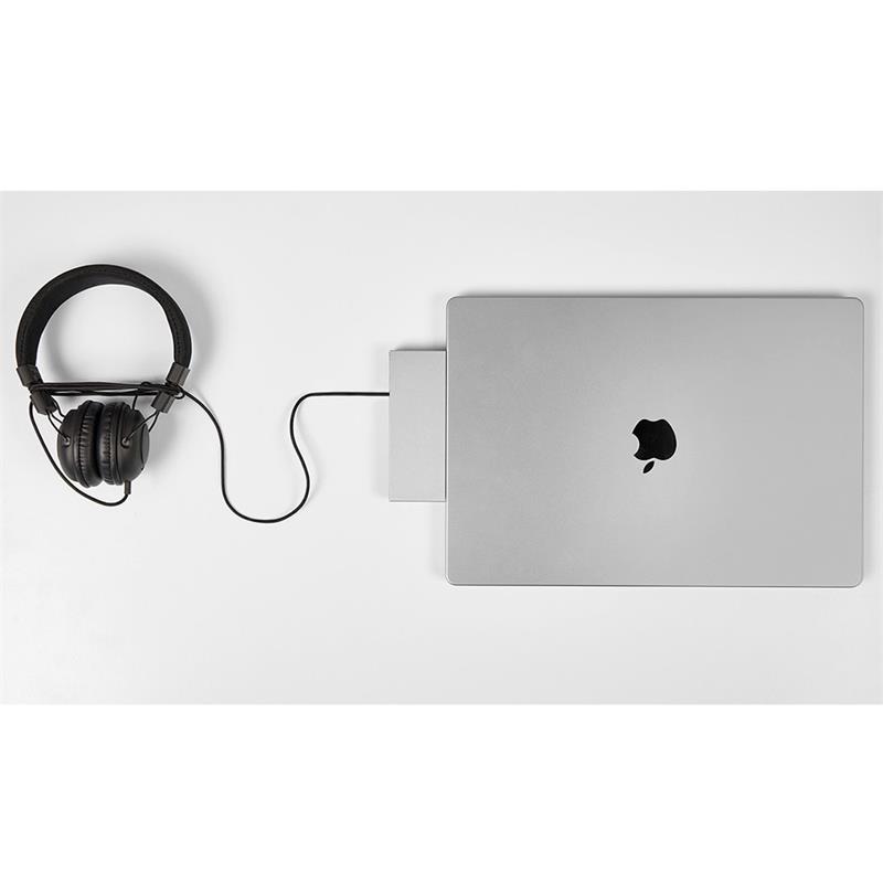 LMP USB-C Compact Dock 2 - Silver Aluminium