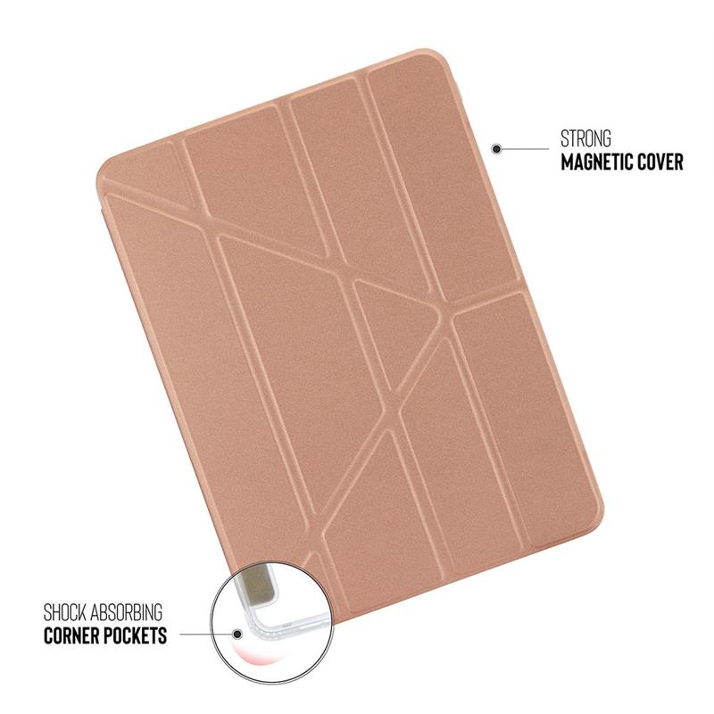 Pipetto puzdro Origami TPU Case pre iPad 10-11 Gen 2022/2025 - Rose Gold
