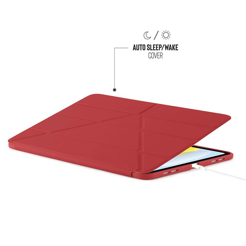Pipetto puzdro Origami TPU Case pre iPad 10-11 Gen 2022/2025 - Dark Red