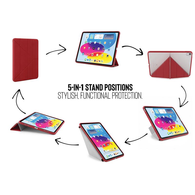 Pipetto puzdro Origami TPU Case pre iPad 10-11 Gen 2022/2025 - Dark Red