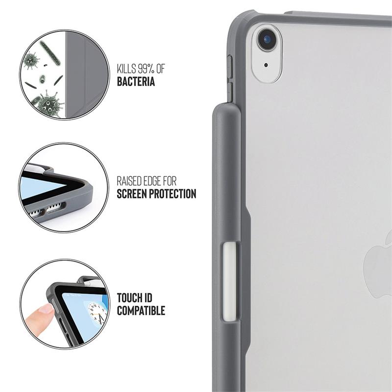 Pipetto puzdro Origami Pencil Case pre iPad 10-11 Gen 2022/2025 - Grey