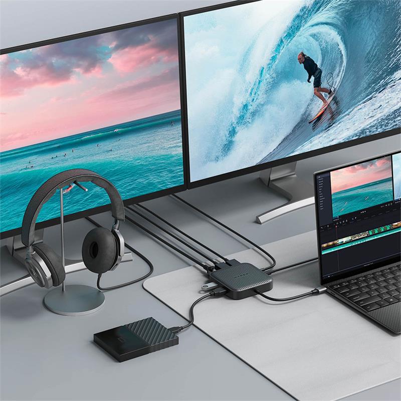 Hyper HyperDrive USB4 Mobile Dock - Black