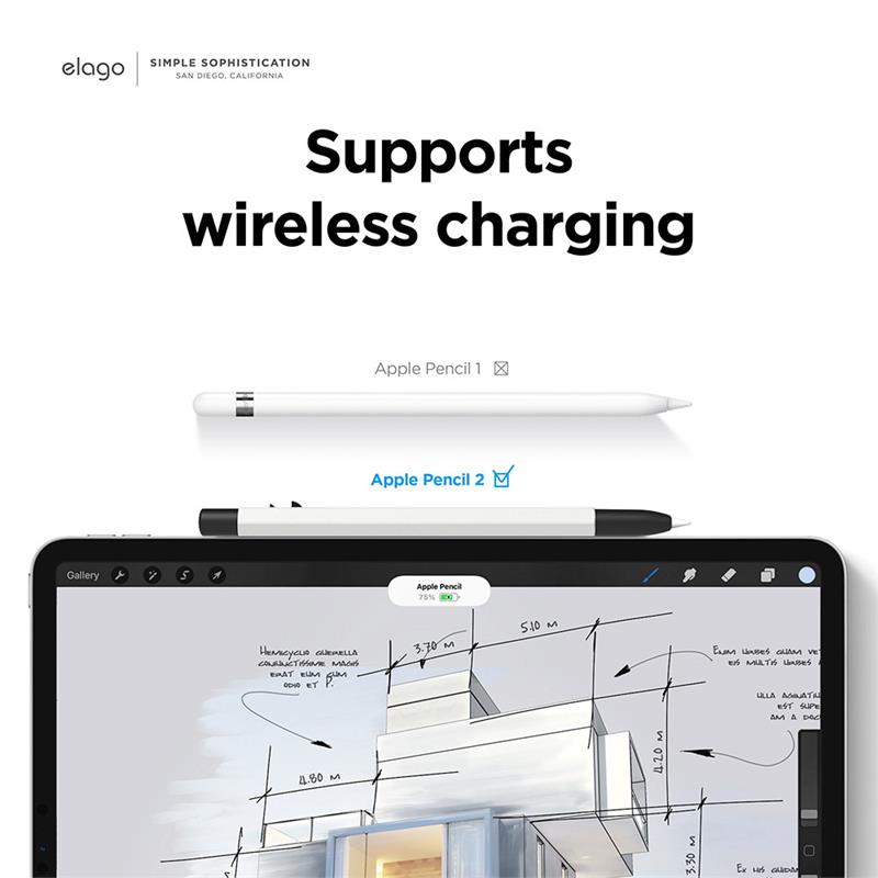 Elago kryt X Monami Case pre Apple Pencil 2nd Gen & Pencil Pro - White