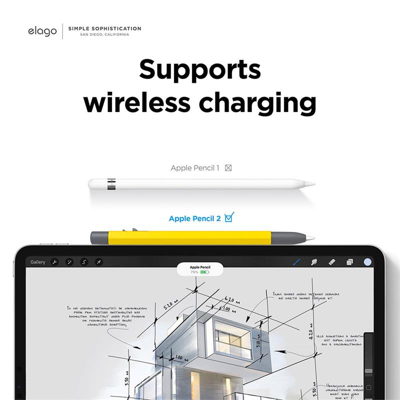 Elago kryt X Monami Case pre Apple Pencil 2nd Gen & Pencil Pro - Yellow