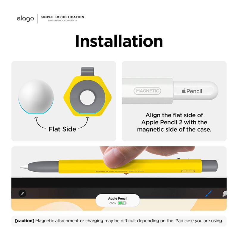 Elago kryt X Monami Case pre Apple Pencil 2nd Gen & Pencil Pro - Yellow