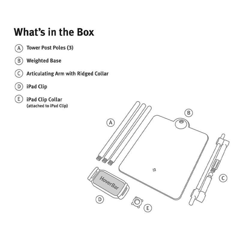 TwelveSouth stojan HoverBar Tower pre iPad - Black