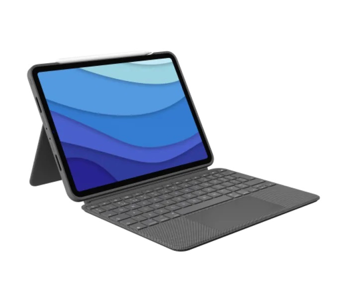 Logitech COMBO TOUCH pre iPad Pro 11" (1., 2., 3. a 4.gen.) - šedá - UK