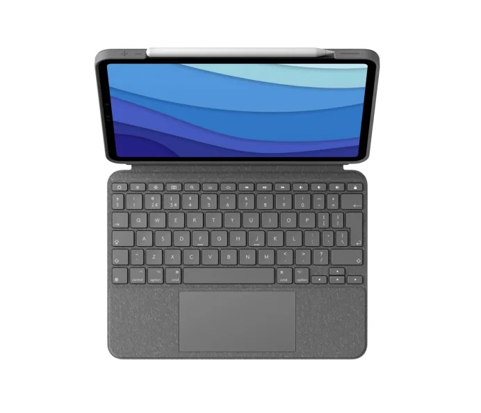Logitech COMBO TOUCH pre iPad Pro 11" (1., 2., 3. a 4.gen.) - šedá - UK