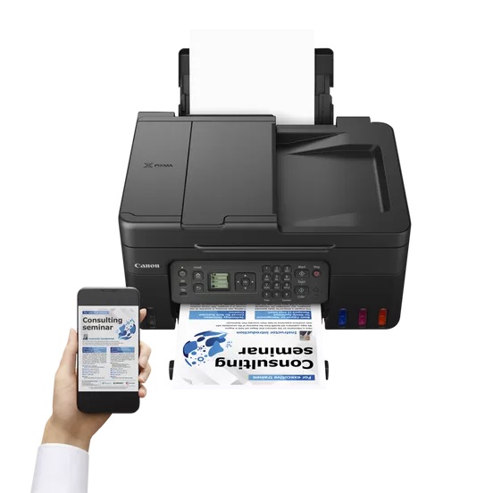 Canon PIXMA G4470 čierna (A4 tank, tlač/kopírovanie/skenovanie/fax, ADF, WiFi, USB)
