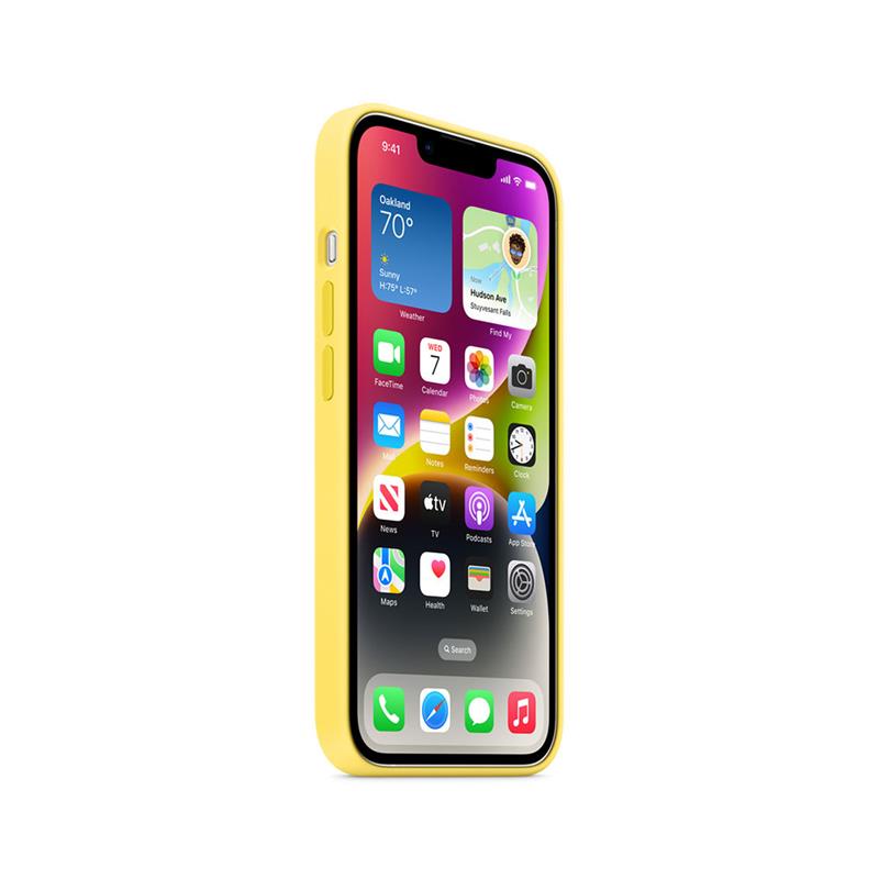 Apple iPhone 14 Silicone Case with MagSafe - Canary Yellov