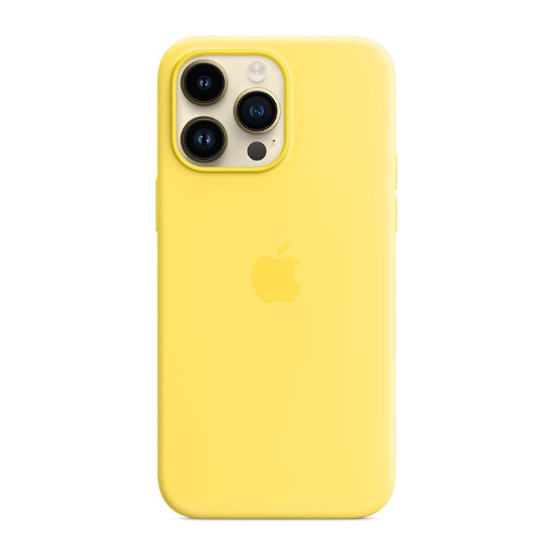 Apple iPhone 14 Pro Max Silicone Case with MagSafe-Canary Yellow