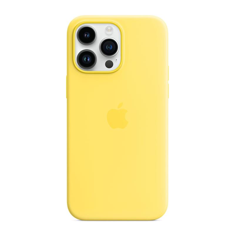 Apple iPhone 14 Pro Max Silicone Case with MagSafe-Canary Yellow