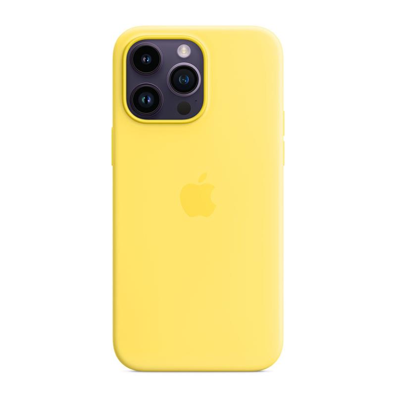 Apple iPhone 14 Pro Max Silicone Case with MagSafe-Canary Yellow