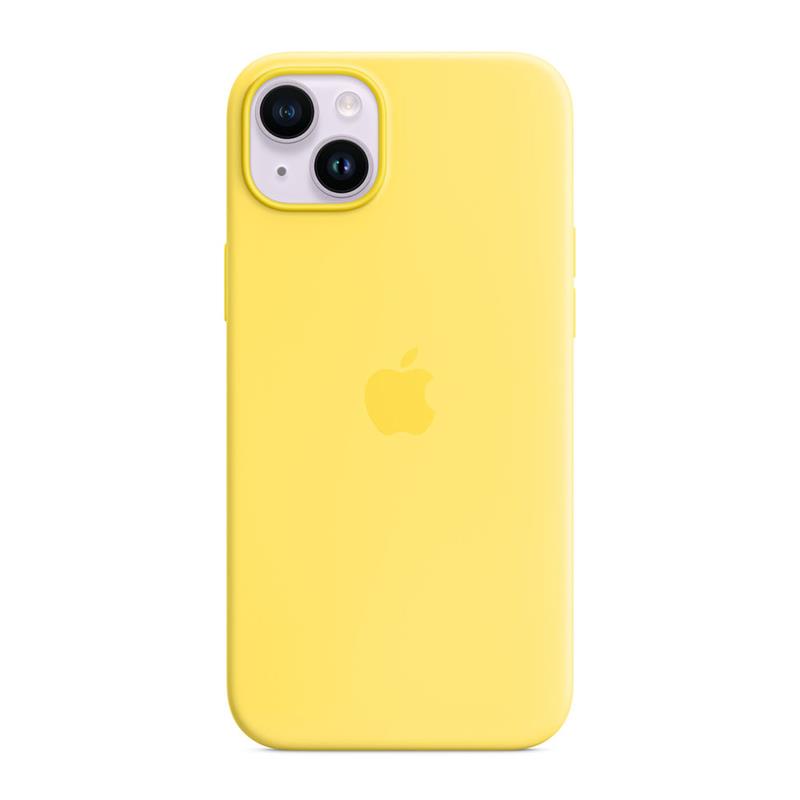 Apple iPhone 14 Plus Silicone Case with MagSafe-Canary Yellow
