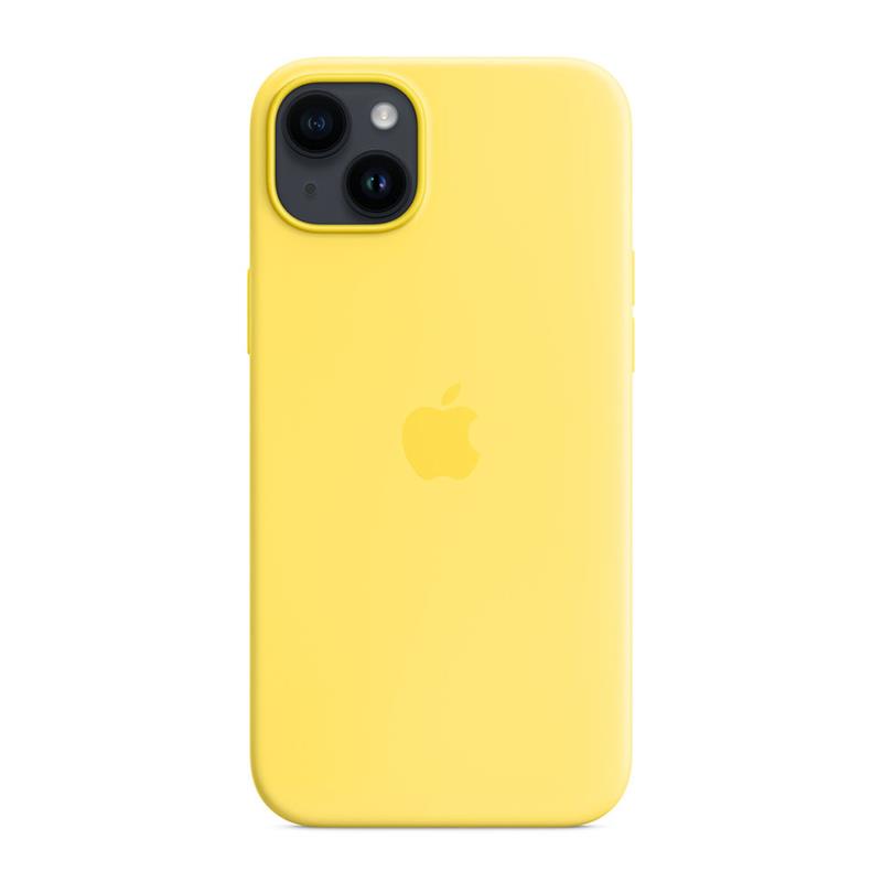 Apple iPhone 14 Plus Silicone Case with MagSafe-Canary Yellow