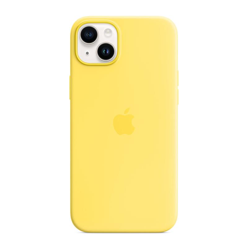 Apple iPhone 14 Plus Silicone Case with MagSafe-Canary Yellow