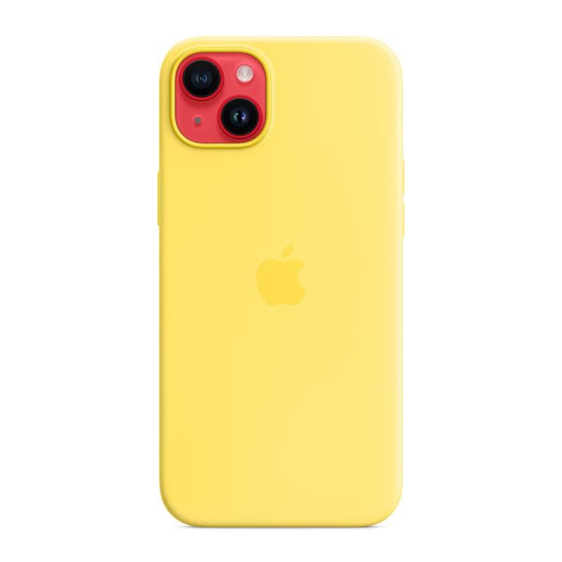 Apple iPhone 14 Plus Silicone Case with MagSafe-Canary Yellow