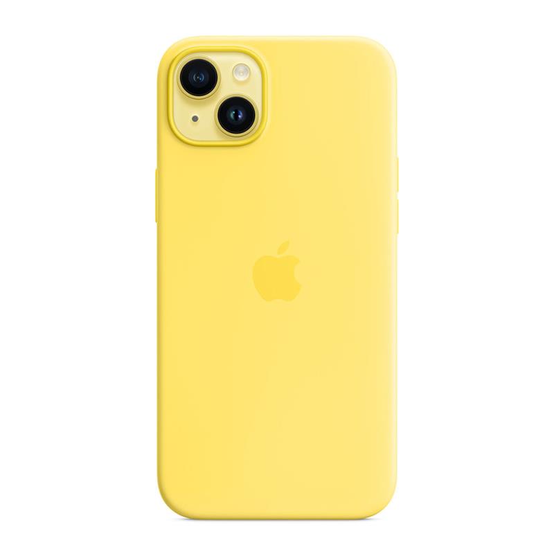 Apple iPhone 14 Plus Silicone Case with MagSafe-Canary Yellow