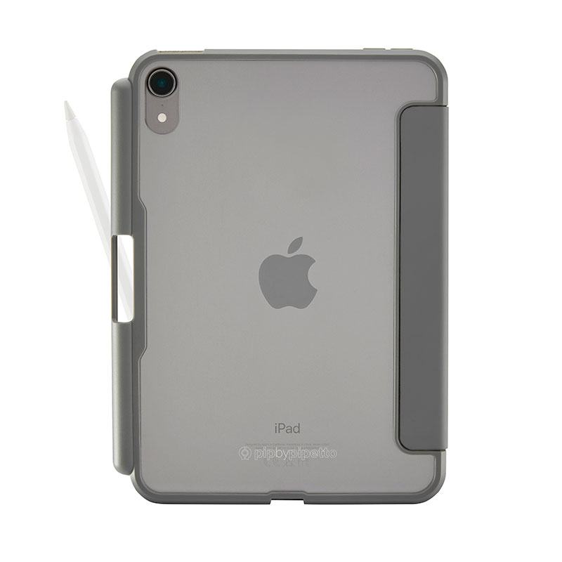 Pipetto pouzdro Origami Pencil Case pro iPad mini 6 2021/A17 Pro 2024 - Dark Grey