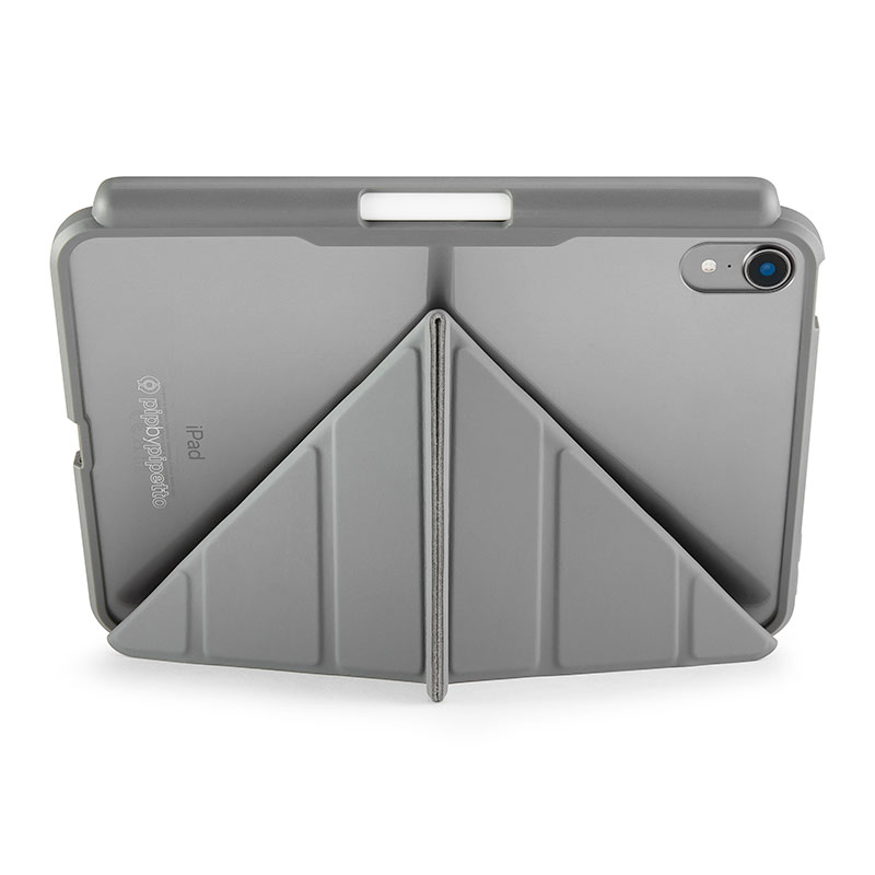 Pipetto pouzdro Origami Pencil Case pro iPad mini 6 2021/A17 Pro 2024 - Dark Grey
