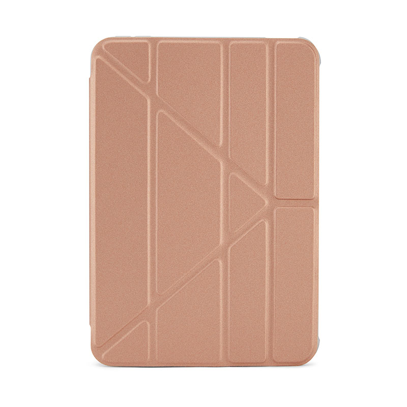Pipetto pouzdro Origami TPU Case pro iPad mini 6 2021/A17 Pro 2024 - Rose Gold