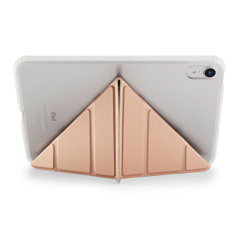 Pipetto pouzdro Origami TPU Case pro iPad mini 6 2021/A17 Pro 2024 - Rose Gold