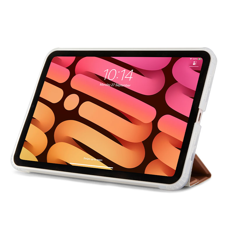 Pipetto pouzdro Origami TPU Case pro iPad mini 6 2021/A17 Pro 2024 - Rose Gold