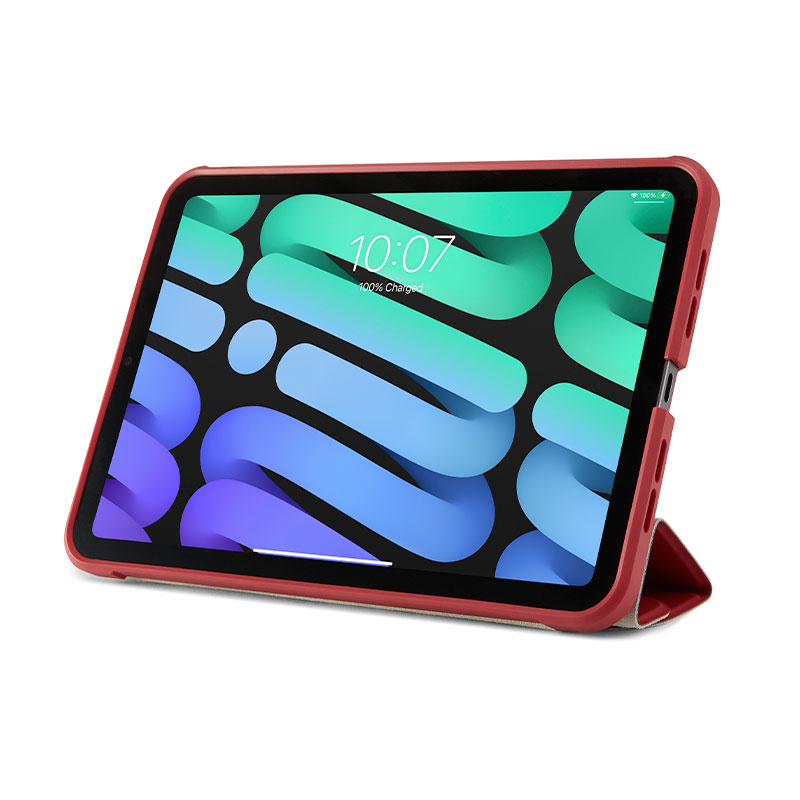 Pipetto pouzdro Origami TPU Case pro iPad mini 6 2021/A17 Pro 2024 - Dark Red