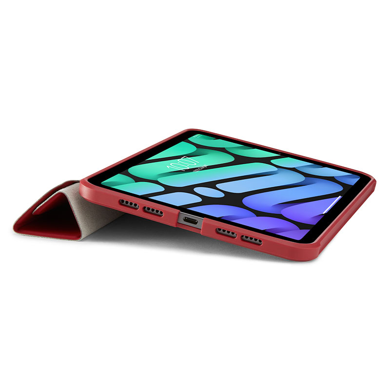 Pipetto pouzdro Origami TPU Case pro iPad mini 6 2021/A17 Pro 2024 - Dark Red
