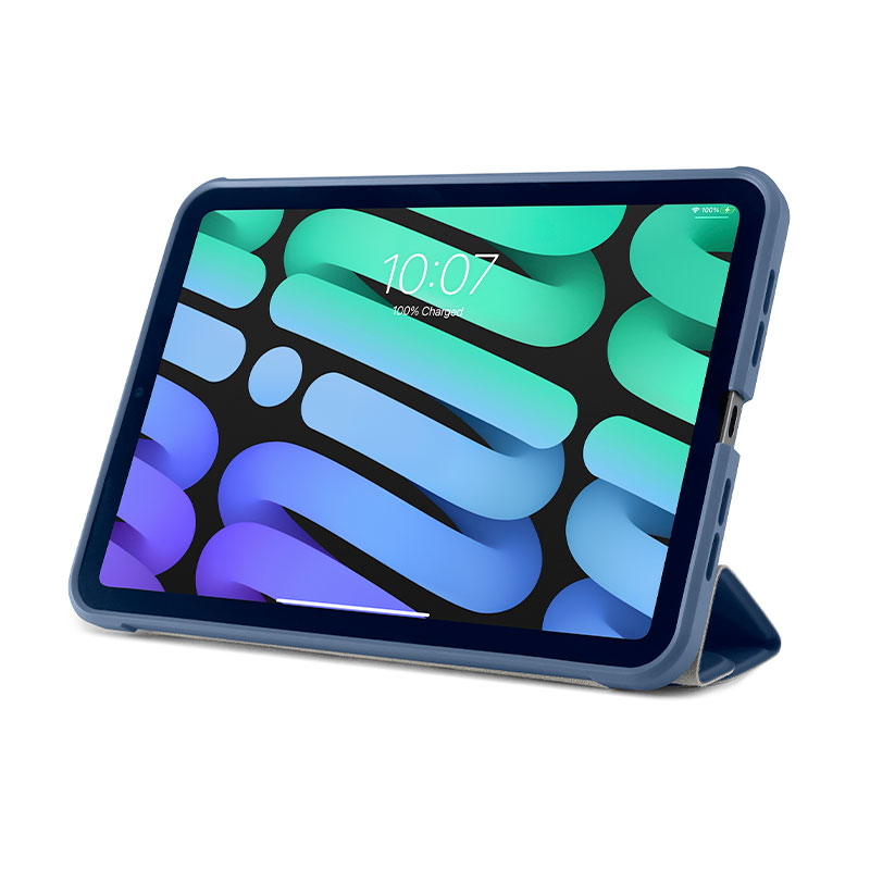Pipetto pouzdro Origami TPU Case pro iPad mini 6 2021/A17 Pro 2024 - Navy Blue