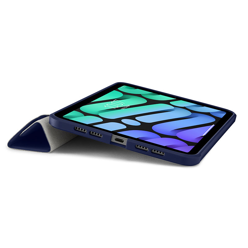 Pipetto pouzdro Origami TPU Case pro iPad mini 6 2021/A17 Pro 2024 - Dark Blue