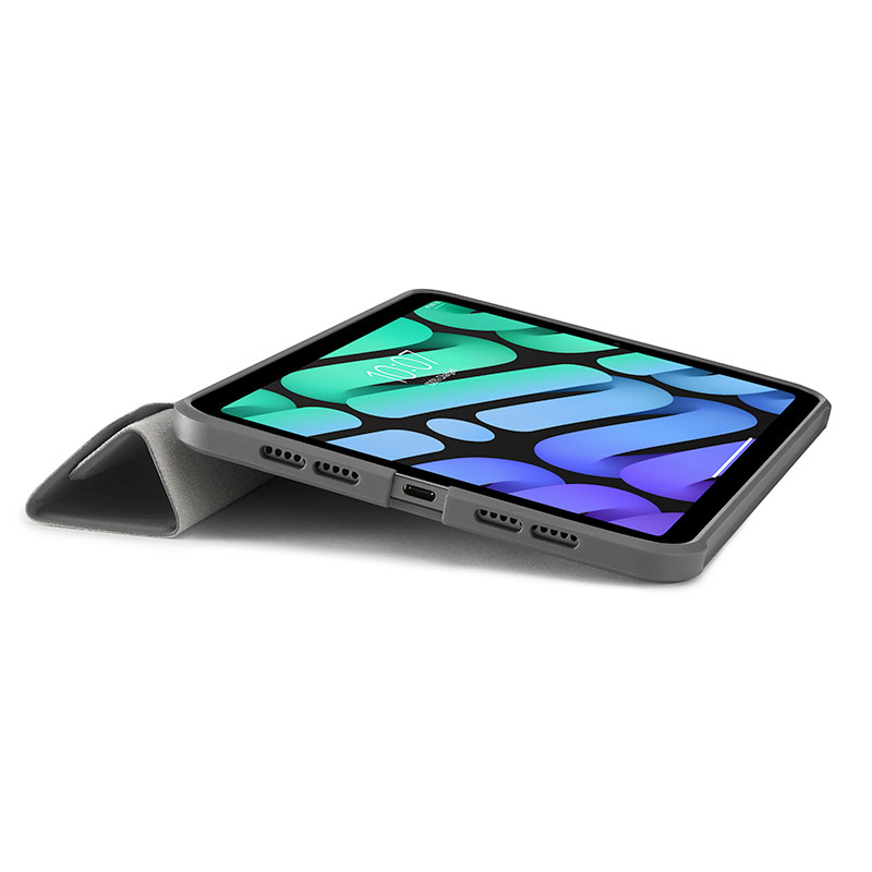 Pipetto pouzdro Origami TPU Case pro iPad mini 6 2021/A17 Pro 2024 - Dark Grey