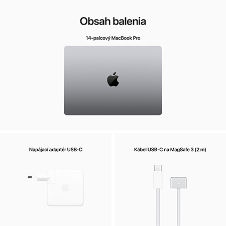 CTO MacBook Pro 14" Apple M2 Max 12C CPU 30C GPU 64GB 2TB Kozmický sivý SK